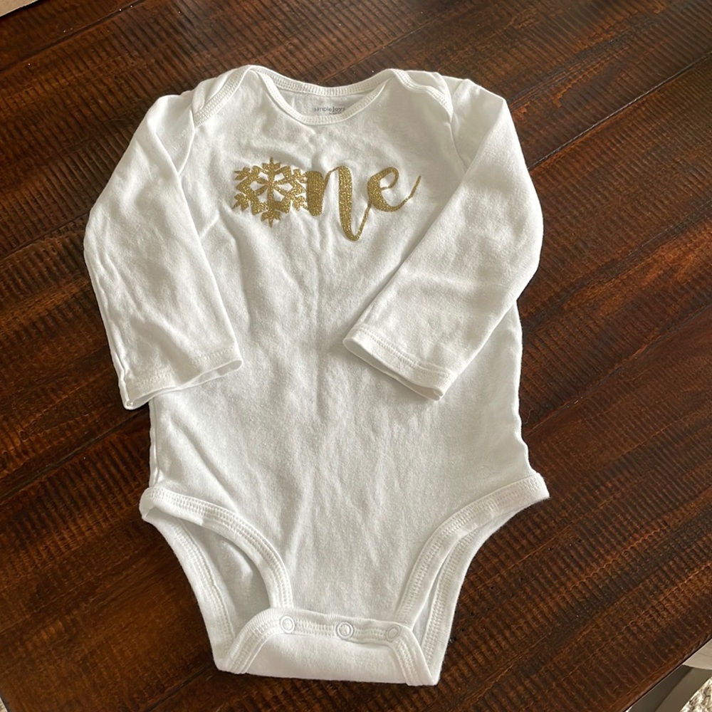 1st Birthday Winter ONEderland onesie